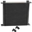 Derale Performance; Series 10000 Stack Plate Oil Cooler; 34 Row; with 90 -6AN Swivel Fittings; 13" x 10-7/8"