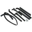 1971-73 Ford Mustang; Convertible Top Roof Rail/Header Weatherstrip Kit; 7 Pieces