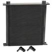 Derale Performance; Series 10000 Stack Plate Oil Cooler; 40 Row; with 90 x 1/2" Swivel Hose Barb Fittings; 13" x 12-7/8"