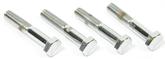 1-3/4" Chrome Plated Fan Spacer Bolt Set with Flames Logo