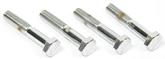 1-3/4" Chrome Plated Fan Spacer Bolt Set with SS Logo