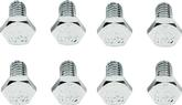 Small Block Steel Valve Cover Bolts Chrome Flames