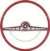 1963 Impala; Steering Wheel; with Horn Ring ; Standard, SS ; Red