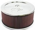 K&N 11" x 5" Stainless Steel Air Cleaner Assembly - 6" Total Height