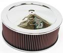 14" x 5" Chrome Raised Profile Air Cleaner with 9/16" Rise and 6.62" Total Height with Vent Kit