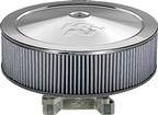 K&N 14" x 4" Low Profile Air Cleaner with 1-1/4" Drop and 3-3/4" Total Height (Without Vent Kit)
