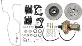 1962-64 Chevy II / Nova 5 Lug Power Front Disc Brake Conversion Kit Use With Original Spindles