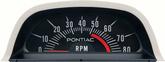 1969 Pontiac Firebird; Hood Tachometer; 5200 Red Line ; V8 Point Ignition; GM Licensed