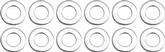 1/4" ID Stainless Steel Washer Set