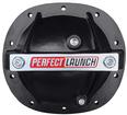 Rear End Cover, Gm, 7.5 Bolt, 8.2 / 8.5, Aluminum, Black, "Perfect Launch" Logo