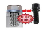 PROFORM Wedge-Locking Header Bolts 3/8"-16 Thread Diameter - 3/4" Long (Set of 12)