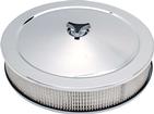 14" x 3" Deluxe Low Profile Chrome Air Cleaner with Tri-Star Nut