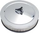 10" x 2-7/8" Deluxe Chrome Air Cleaner with Tri-Star Nut 