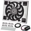 Derale Performance; Single 14" High Output Radiator Fan and Aluminum Shroud and PWM Controller Set; 20''W x 16-3/8''H x 2-3/4''D