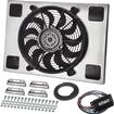 Derale Performance; Single 14" High Output Radiator Fan and Aluminum Shroud and PWM Controller Set; 23 7/16''W x 15-7/16''H x 2-3/4''D