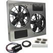 Derale Performance; Dual 11" High Output Radiator Fan and Aluminum Shroud and PWM Controller Set; 23-3/4''W x 19-3/4''H x 4''D