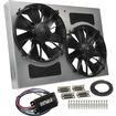 Derale Performance; Dual 12" High Output Radiator Fan and Aluminum Shroud and PWM Controller Set; 26''W x 18''H x 4''D