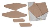 1968-72 Nova 2 Door Sedan Headliner / Sail Panel / Sun Visors Set premier Non-Perforated (Buckskin)