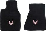 1982-92 Firebird 4-Piece Floor Mat - Black Carpet With Red Trans Am Logo
