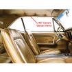 1968-69 Firebird; Interior Headliner Side Moldings; Pair; Polished Aluminum