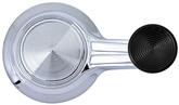 1965-66 Vent Window Crank Handle Chrome With Black Concave Knob
