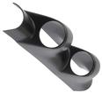 1994-02 Ford Mustang; Coupe; Dual 2-1/6" A-Pillar Post Gauge Mount Pod; Black