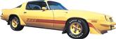 1980-81 Camaro Z28 Spectra Red / Tomato Red / Blaze Red Stripe Decal Set