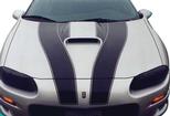 1998-02 Camaro SS Convertible / T-Tops Silver 30th Anniversary Style Stripe Set