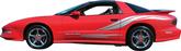 1993-02 Trans-Am Pace Car Style Black Feather Graphics Set