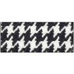 Rally Houndstooth Black/White Material By The Yard; Procar by Scat