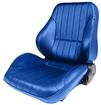 Procar Low-Back Rally Bucket Seats without Headrest - Blue Vinyl