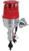 MSD; Ford 289/302; Billet Distributor; Ready-To-Run; With Steel Gear And Rev Limiter; Red
