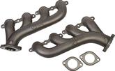 Cast Iron; LS Exhaust Manifolds; With Natural Cast Finish