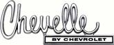 1970 Chevelle By Chevrolet; Trunk Lid Emblem; with Hardware