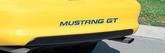 1994-98 Ford Mustang; GT Or LX; "MUSTANG GT" Embossed Rear Bumper Letter Decal Set; Blue