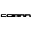 1996-00 Ford Mustang; "COBRA" Embossed Rear Bumper Letter Decal Set; Black