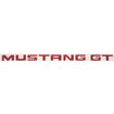 1994-98 Ford Mustang; GT Or LX; "MUSTANG GT" Embossed Rear Bumper Letter Decal Set; Red