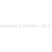 1994-98 Ford Mustang; GT Or LX; "MUSTANG GT" Embossed Rear Bumper Letter Decal Set; Silver