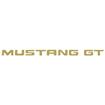 1994-98 Ford Mustang; GT Or LX; "MUSTANG GT" Embossed Rear Bumper Letter Decal Set; Gold