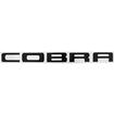 2001-02 Ford Mustang; "COBRA" Embossed Rear Bumper Letter Decal Set; Black
