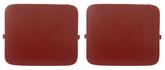 1987-89 Ford Mustang; Hatchback; Shock Access Hole Covers; Red