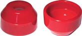 Tie Rod End Dust Boots; Polyurethane; Red;  Pair; GM, Chrysler, Ford 
