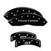 1999-04 Ford Mustang; MGP Caliper Cover Set; Front: Mustang/Rear: GT; Black/Silver