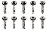 Universal Screw Set; Chrome with integral Washer;  #8 x 1"; Set of 10; Various Models