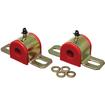 5/8" Sway Bar Bushing and Bracket Set; With Greasable Performance Polyurethane Bushings; LH and RH; Includes Hardware; Red