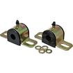 11/16" Sway Bar Bushing and Bracket Set; With Greasable Performance Polyurethane Bushings; LH and RH; Includes Hardware; Black