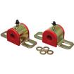 11/16" Sway Bar Bushing and Bracket Set; With Greasable Performance Polyurethane Bushings; LH and RH; Includes Hardware; Red