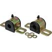 7/8" Sway Bar Bushing and Bracket Set; With Greasable Performance Polyurethane Bushings; LH and RH; Includes Hardware; Black