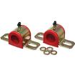 1" Sway Bar Bushing and Bracket Set; With Greasable Performance Polyurethane Bushings; LH and RH; Includes Hardware; Red