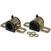1-1/8" Sway Bar Bushing and Bracket Set; With Greasable Performance Polyurethane Bushings; LH and RH; Includes Hardware; Black